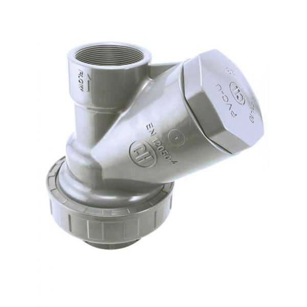CHECK VALVE "Y" WITH PVC BALL, JOINTS FPM THREAD PVC-U