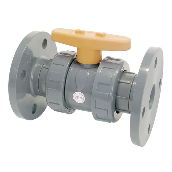 2 WAY BALL VALVE CR TYPE WITH FLANGES FPM